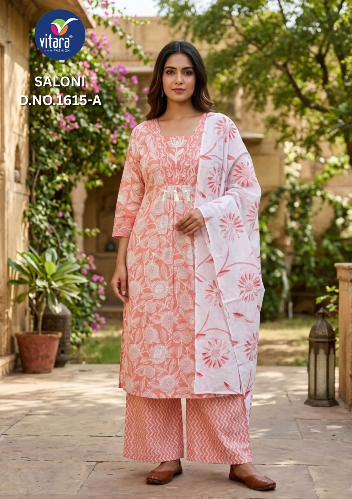 Saloni Pure Cotton Printed Readymade Salwar  Suit