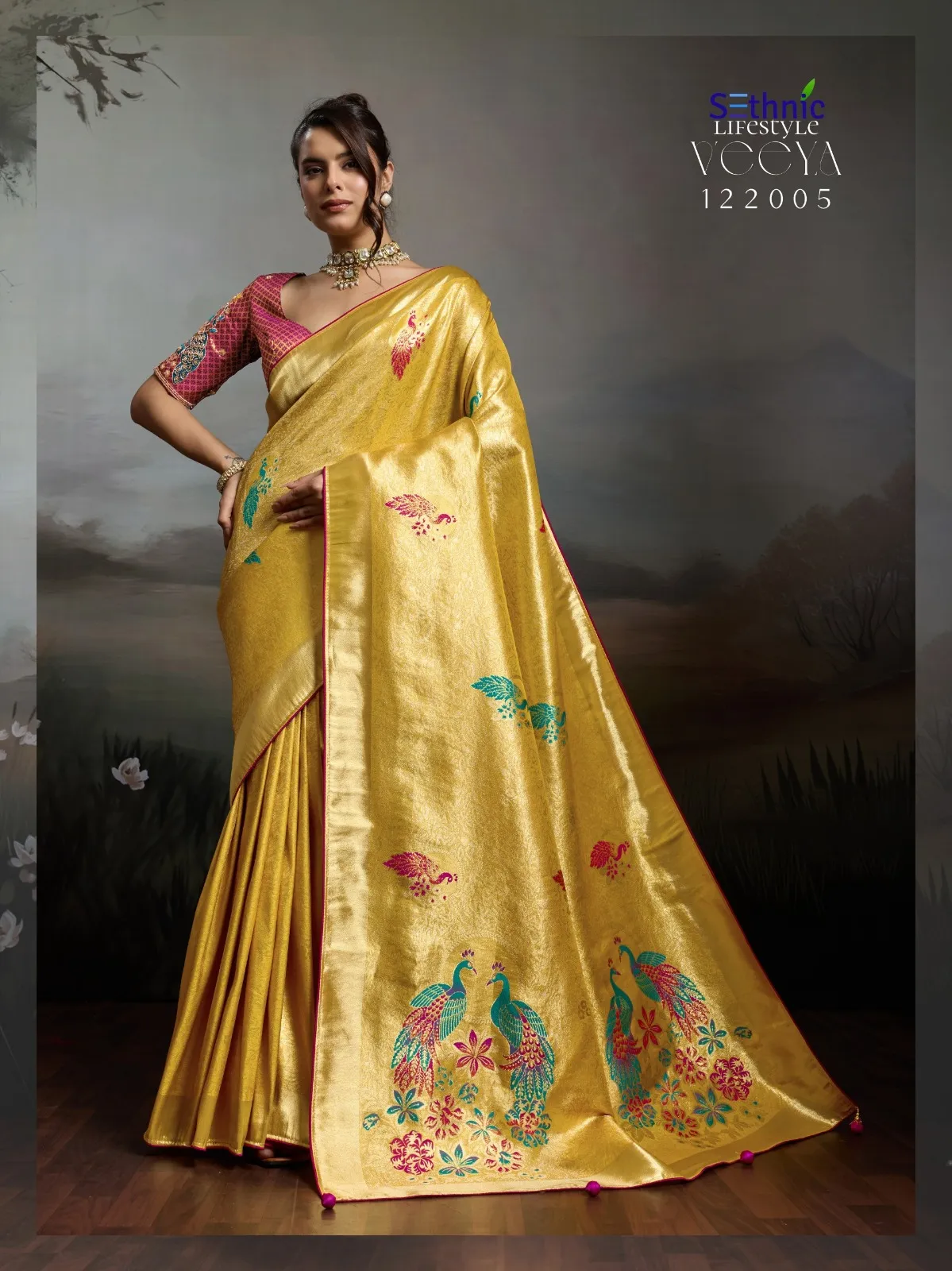 Sethnic Veeya Classic Kahani Banarasi Jacqaurd Designer Saree Catalog — Wholesale Sarees, MPA wholesale from Surat — view 1