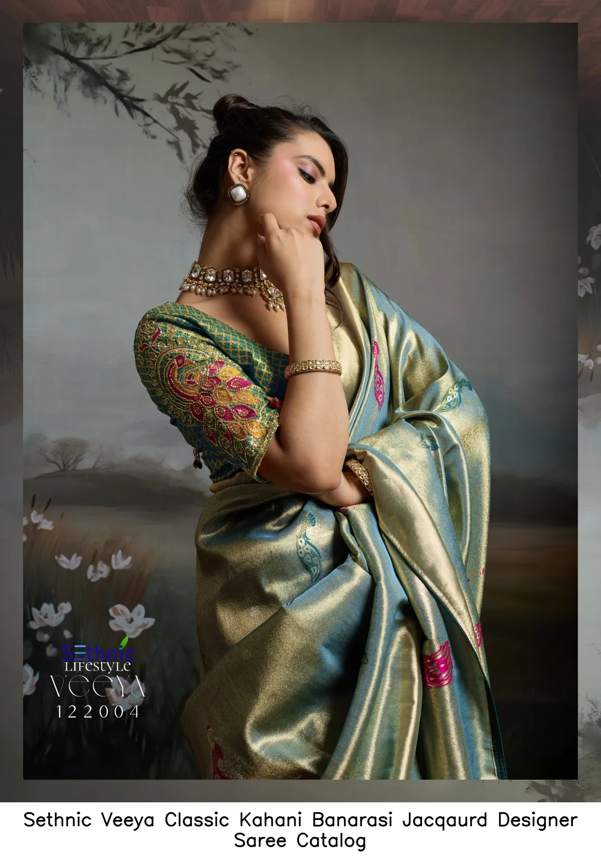 Sethnic Veeya Classic Kahani Banarasi Jacqaurd Designer Saree Catalog — Wholesale Sarees, MPA wholesale from Surat — Photo 6