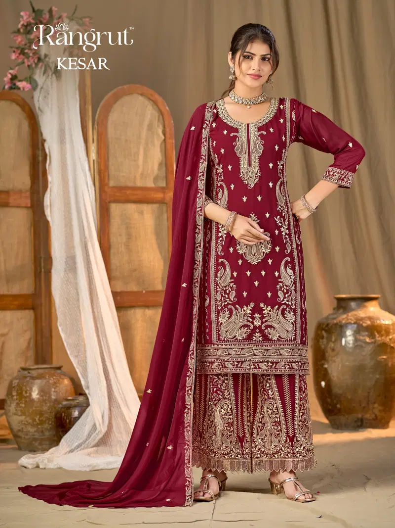 Rangrut Kesar Georgette Embroidered Salwar Kameez Catalog