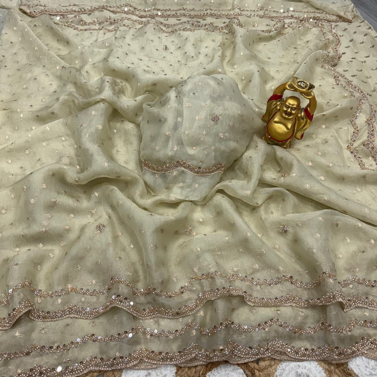 Kc 990 Fancy Silk With Sequence Worked Designer Saree Catalog — Wholesale Sarees, Vardan Ethnic wholesale from Surat — view 6