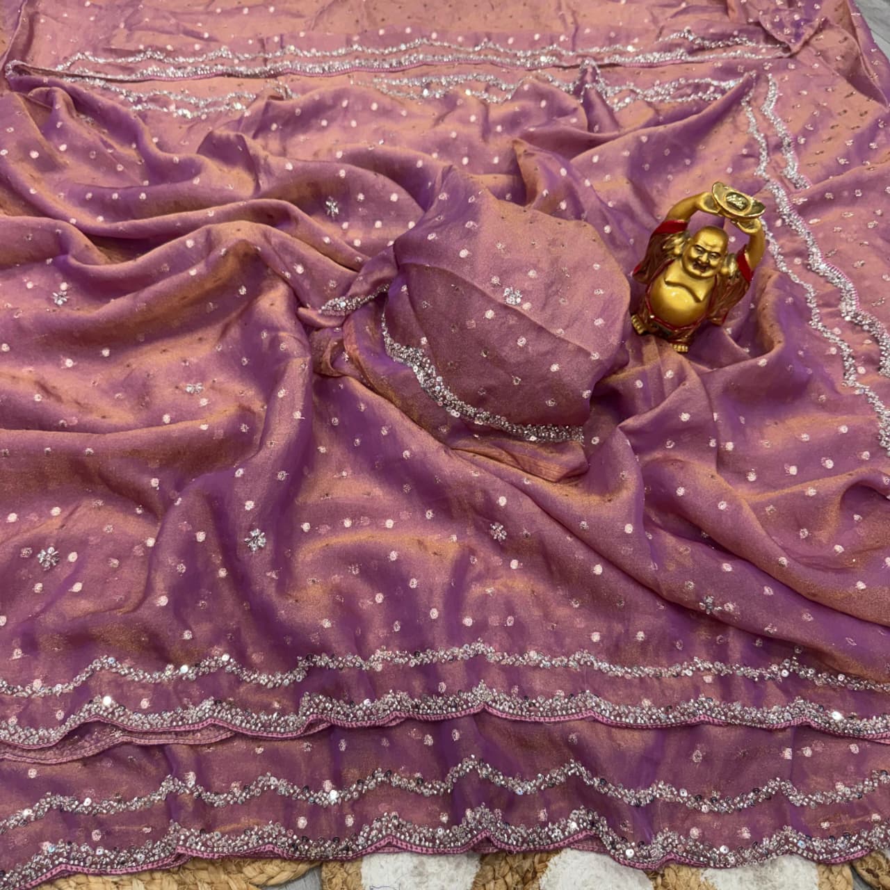 Kc 990 Fancy Silk With Sequence Worked Designer Saree Catalog — Wholesale Sarees, Vardan Ethnic wholesale from Surat — view 2