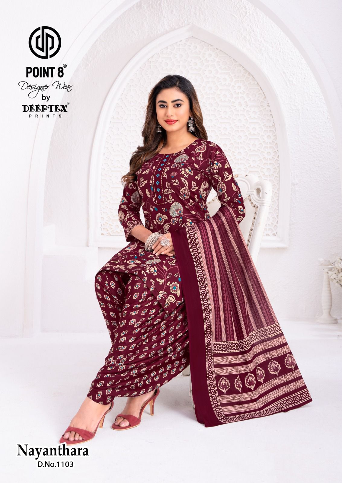 Deeptex Nayanthara Vol 11 Readymade Cotton Patiyala Suit — Wholesale Readymade Suit, Deeptex wholesale from Surat — view 6