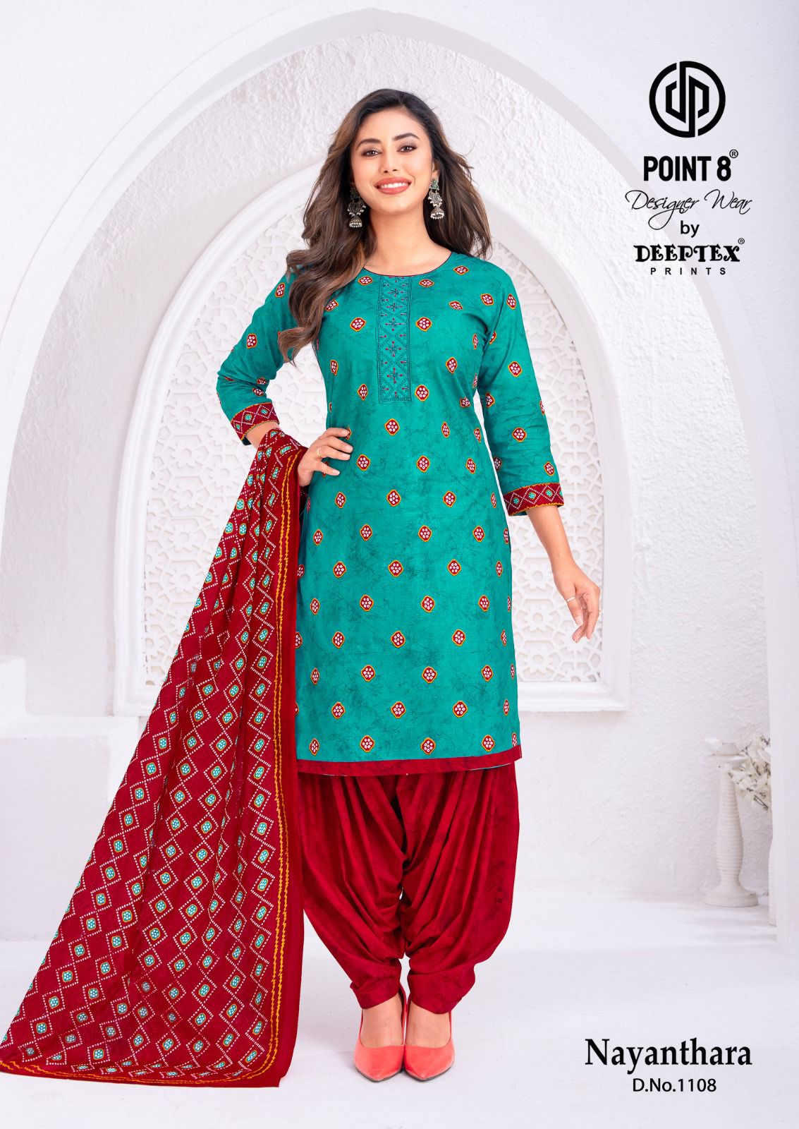 Deeptex Nayanthara Vol 11 Readymade Cotton Patiyala Suit — Wholesale Readymade Suit, Deeptex wholesale from Surat — view 4