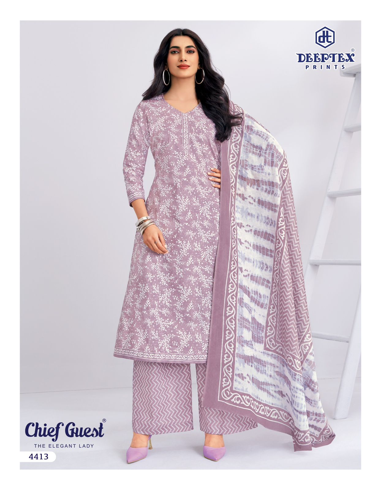 Deeptex Chief Guest Vol 44 Cotton Printed Fancy Dress Material — Wholesale Dress Material, Deeptex wholesale from Surat — view 11