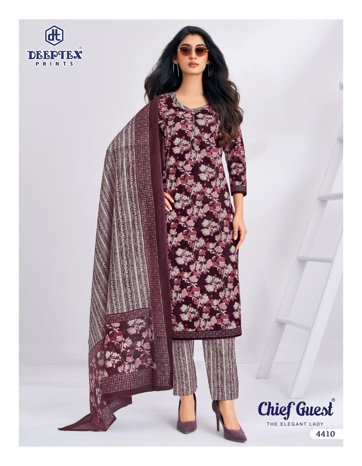 Deeptex Chief Guest Vol 44 Cotton Printed Fancy Dress Material — Wholesale Dress Material, Deeptex wholesale from Surat — view 7