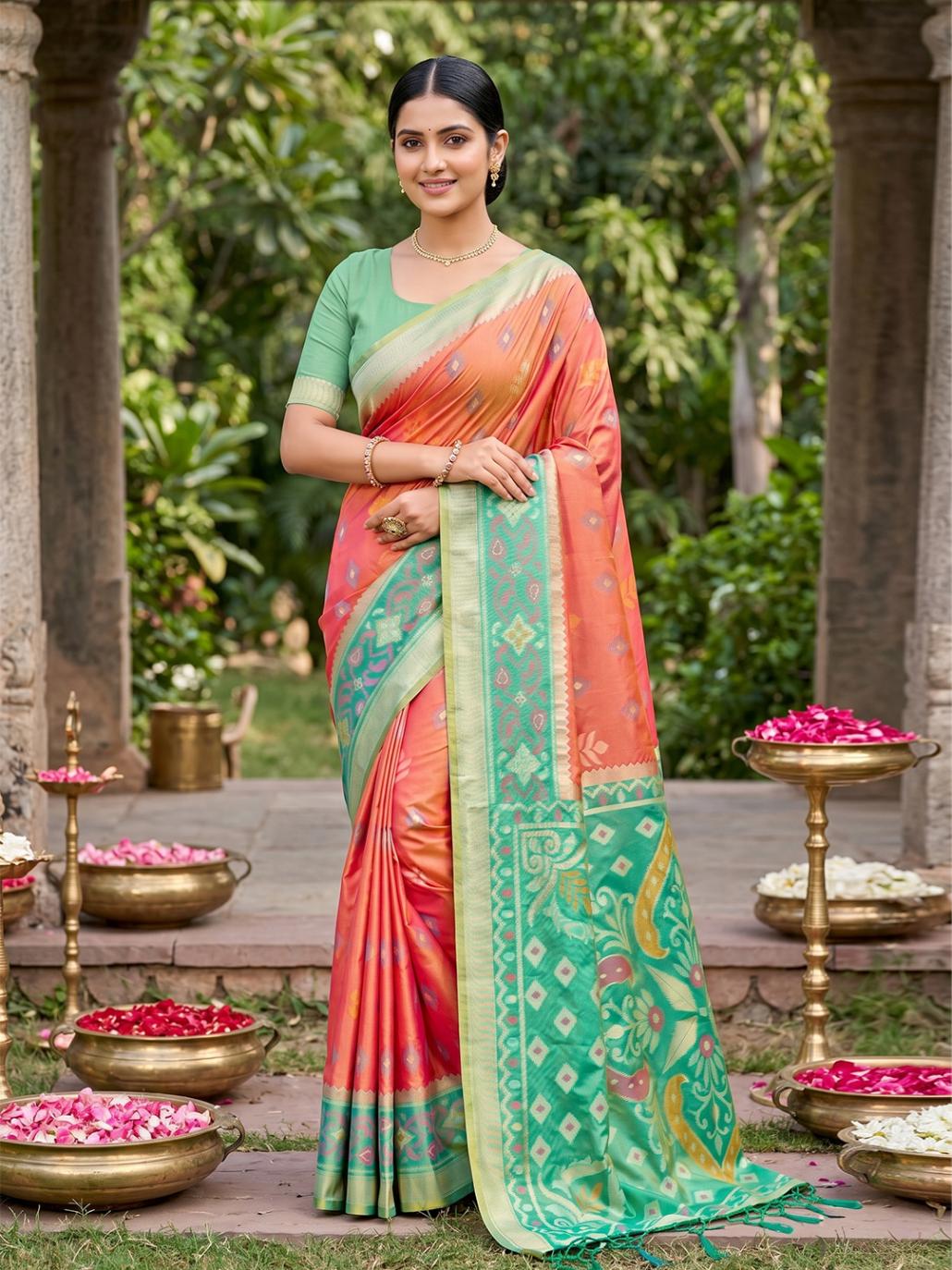Ast Navya Silk Vol 6 Soft Silk Pochampalli Festival Saree