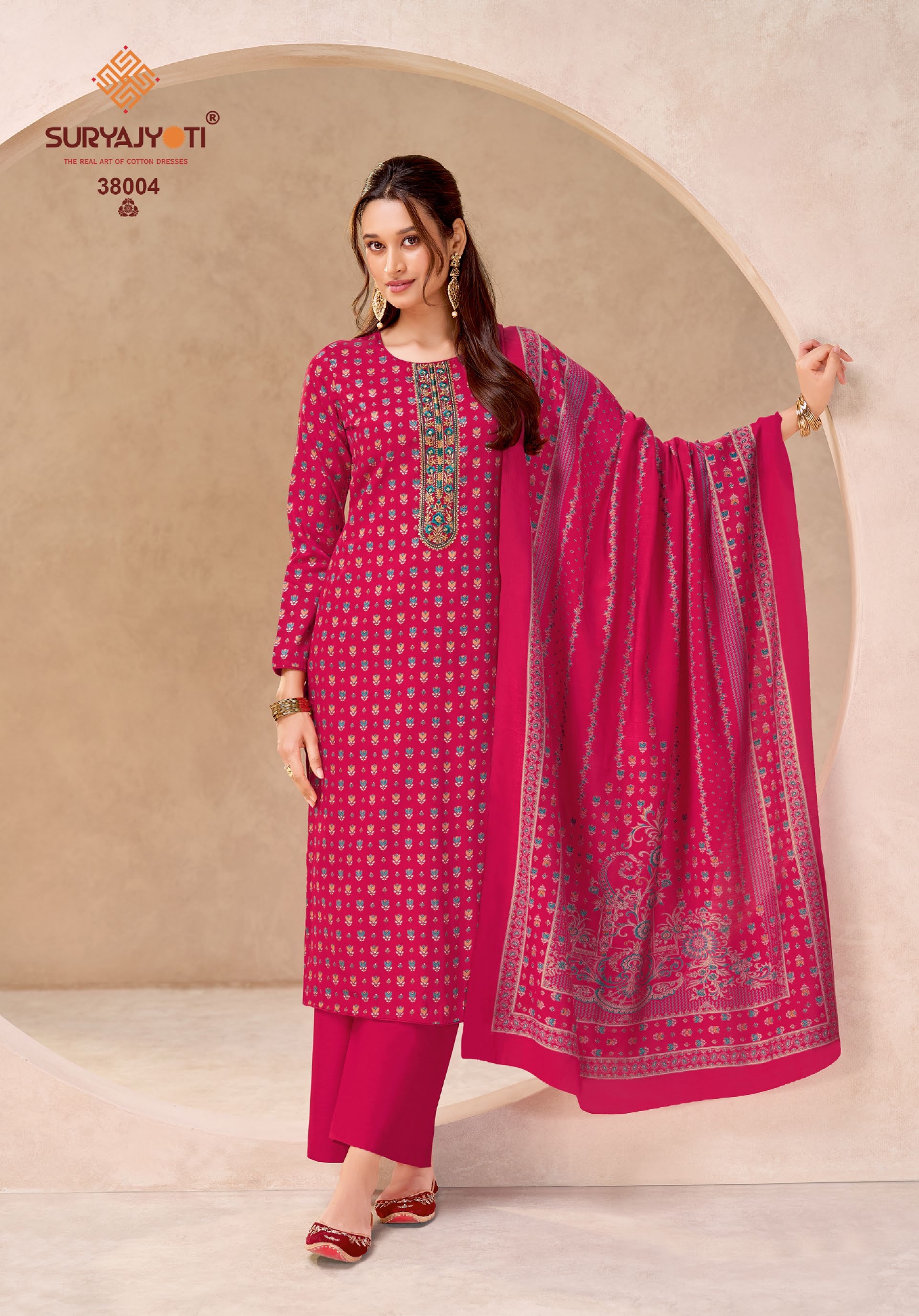 Suryajyoti Kalki Vol 38 Jam Satin Printed Dress Material — Wholesale Dress Material, Suryajyoti wholesale from Surat — view 5