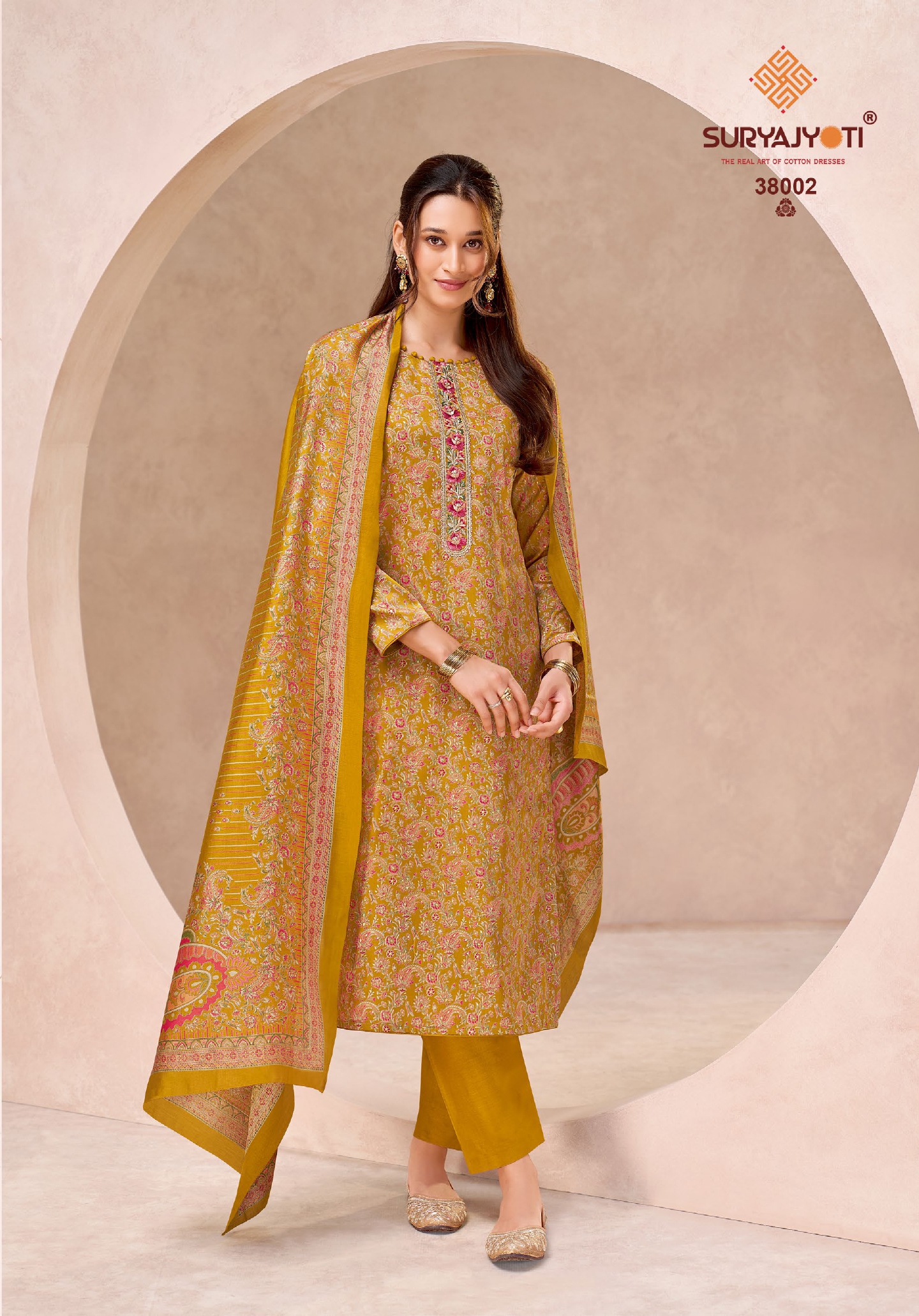Suryajyoti Kalki Vol 38 Jam Satin Printed Dress Material — Wholesale Dress Material, Suryajyoti wholesale from Surat — view 9
