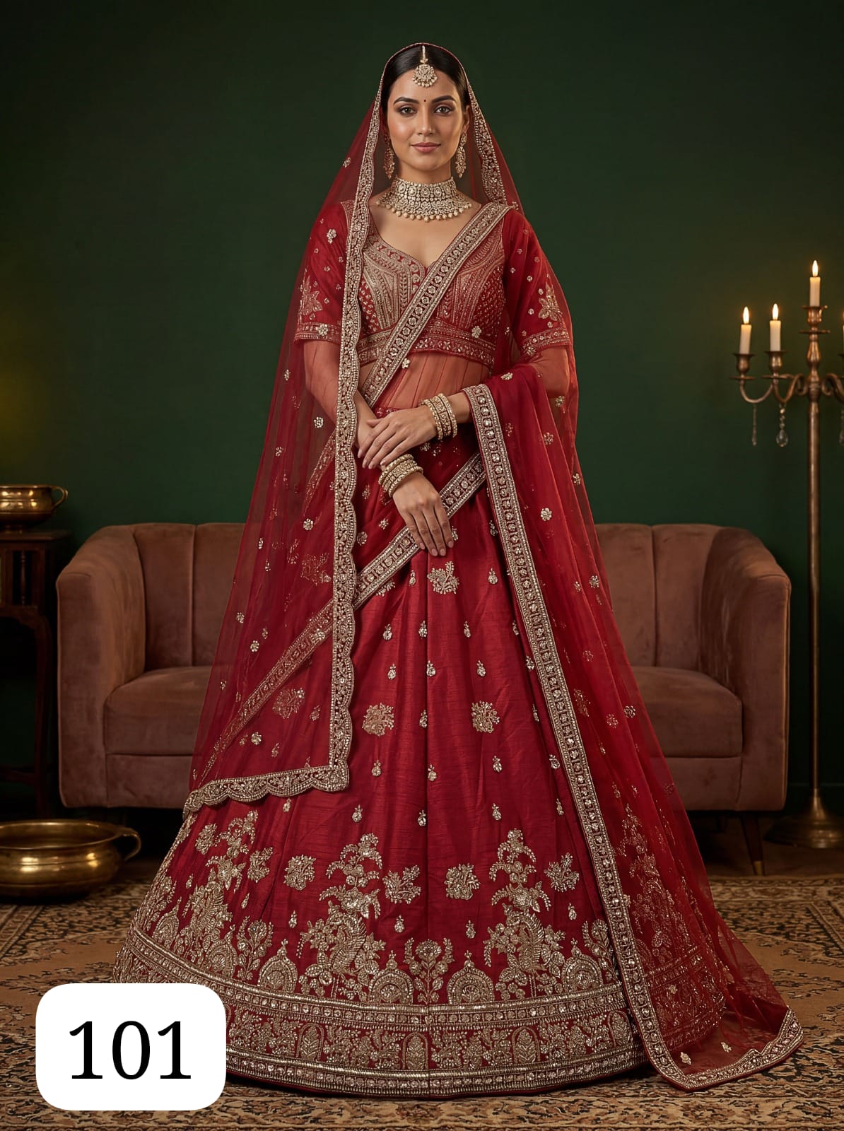 PC Lucia Designer Gadhwal Silk Wedding Lehenga Choli Collection - Image 2
