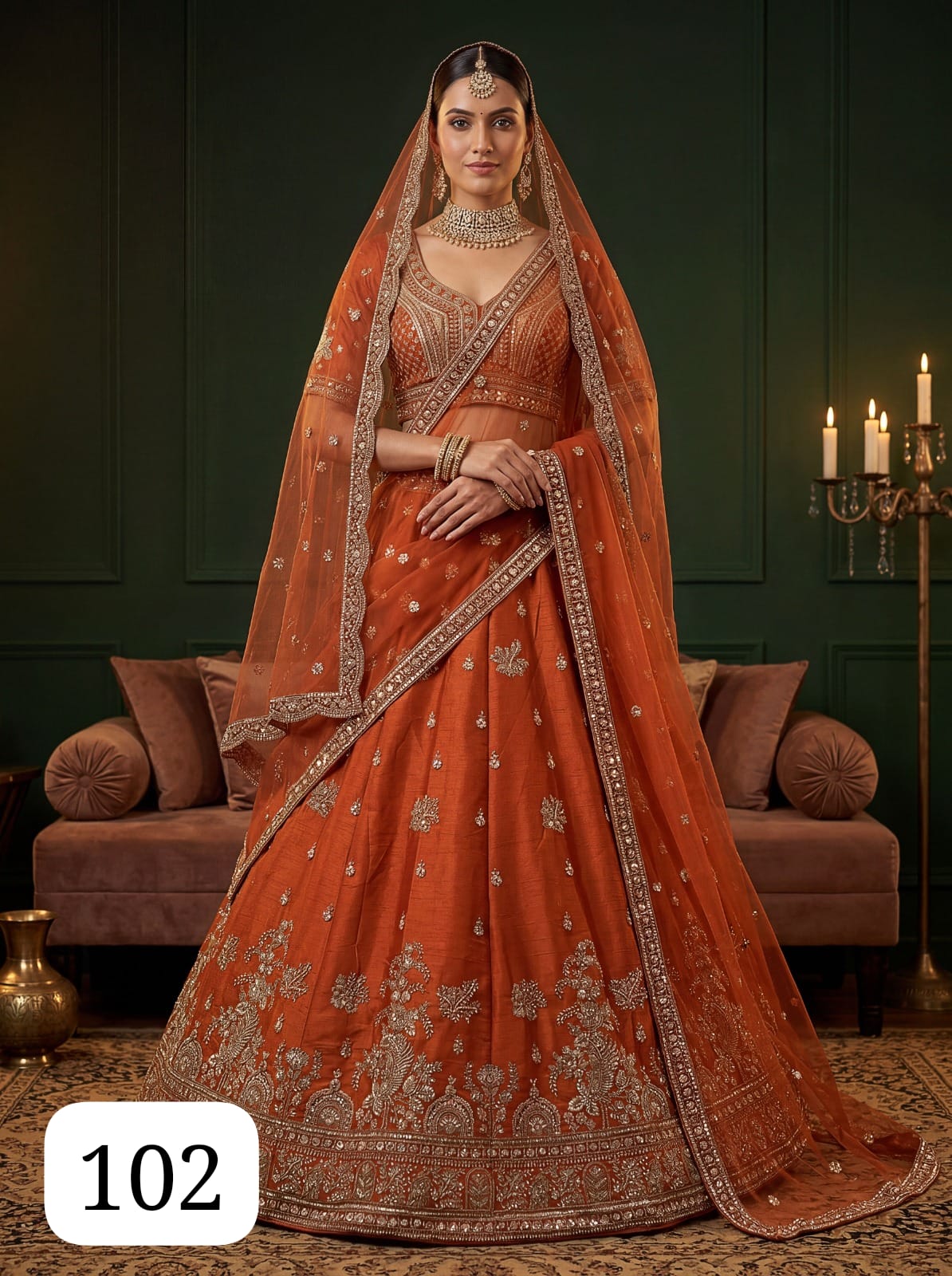 PC Lucia Designer Gadhwal Silk Wedding Lehenga Choli Collection - Image 4