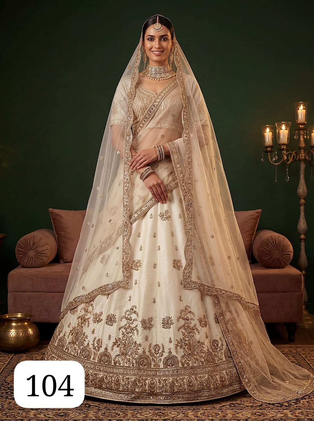 PC Lucia Designer Gadhwal Silk Wedding Lehenga Choli Collection - Image 3