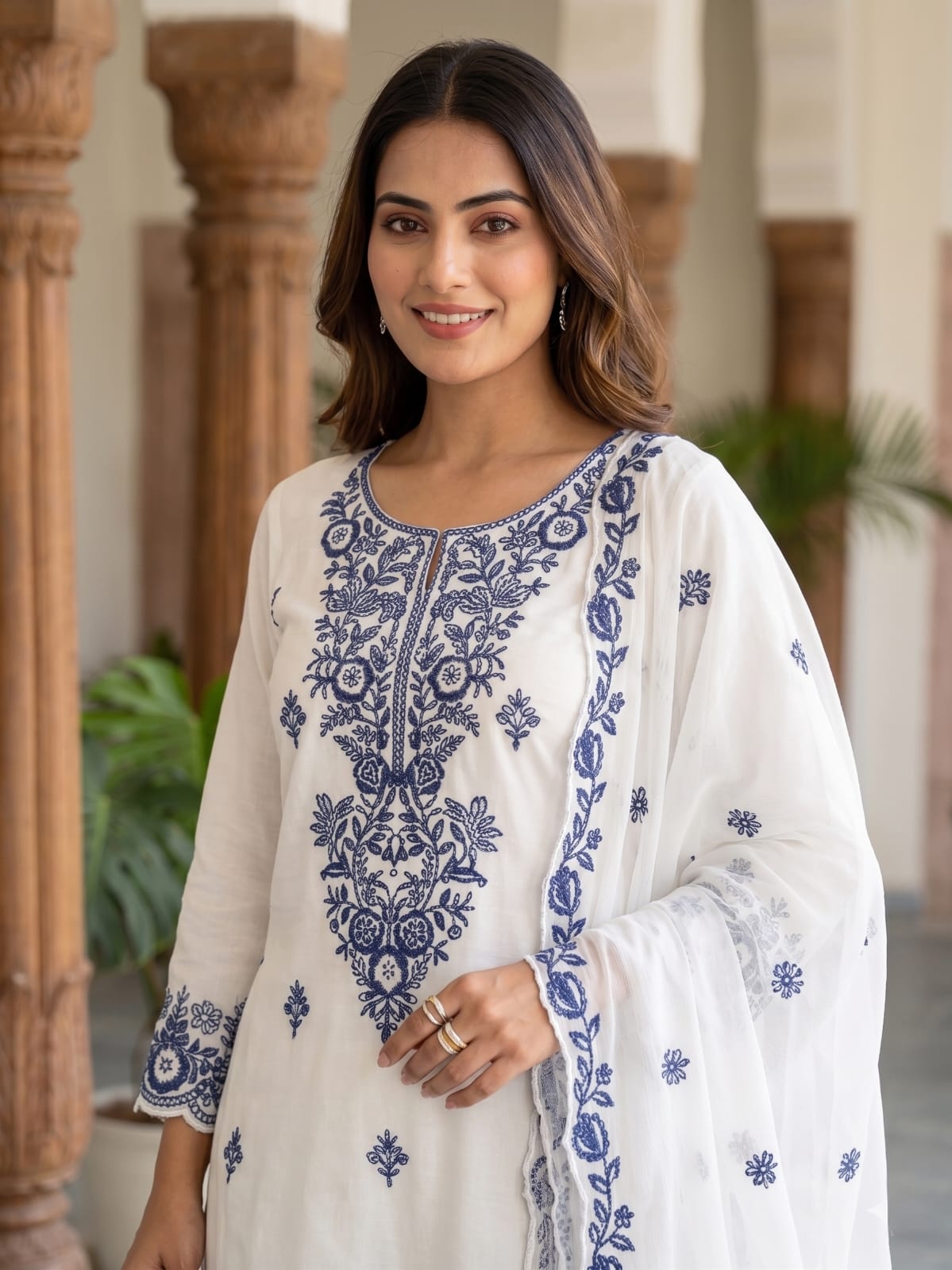 Afsana Rishika Farshi Viscose Rayon Embroidered Salwar Suit — Wholesale Salwar Suits, MPA wholesale from Surat — view 4
