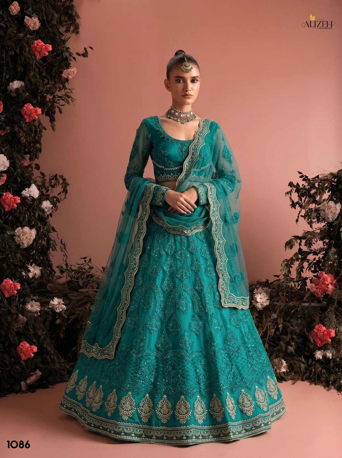 Alizeh 1085 To 1090 Butterfly Net Designer Lehenga Choli Set