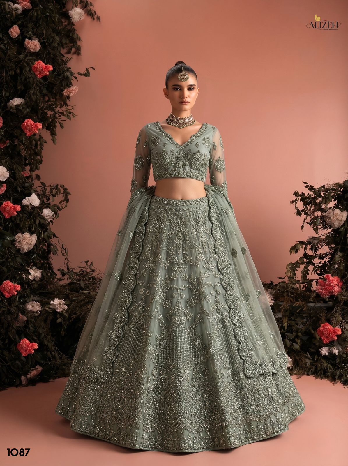 Alizeh 1085 To 1090 Butterfly Net Designer Lehenga Choli Set - Image 7