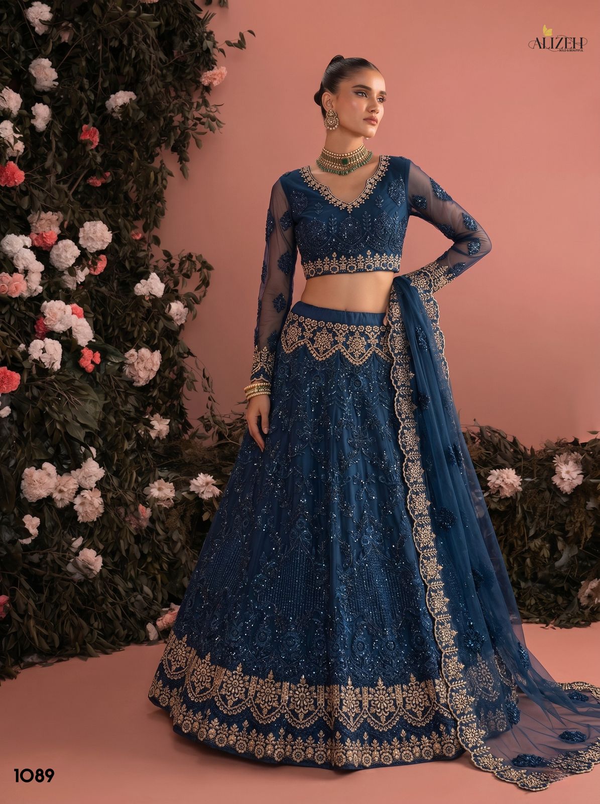 Alizeh 1085 To 1090 Butterfly Net Designer Lehenga Choli Set - Image 6