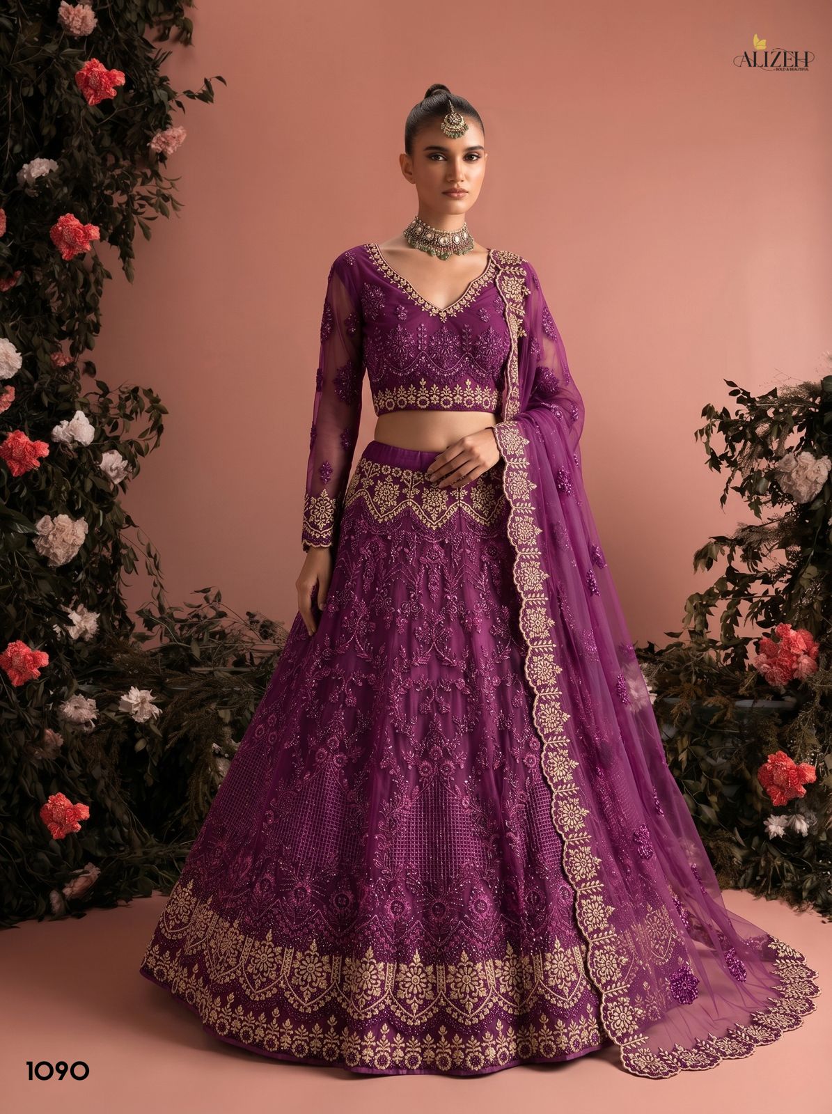 Alizeh 1085 To 1090 Butterfly Net Designer Lehenga Choli Set - Image 5
