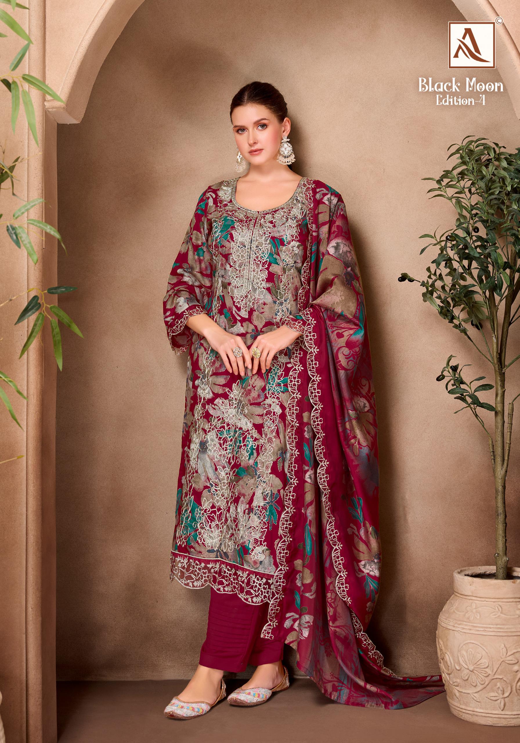 Alok Black Diamond Edition Vol 04 Viscose Printed Dress Material
