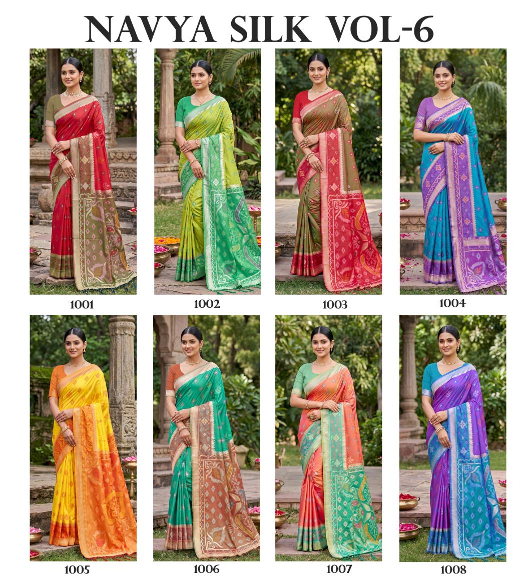 Ast Navya Silk Vol 6 Soft Silk Pochampalli Festival Saree — Wholesale Sarees, Vardan Ethnic wholesale from Surat — view 2