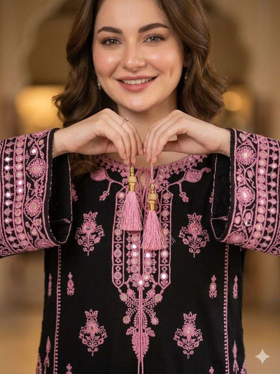 BE 465 Rayon Embroidery Designer Party Wear Ladies Suit — Wholesale Readymade Suit, Vardan Ethnic wholesale from Surat — view 2