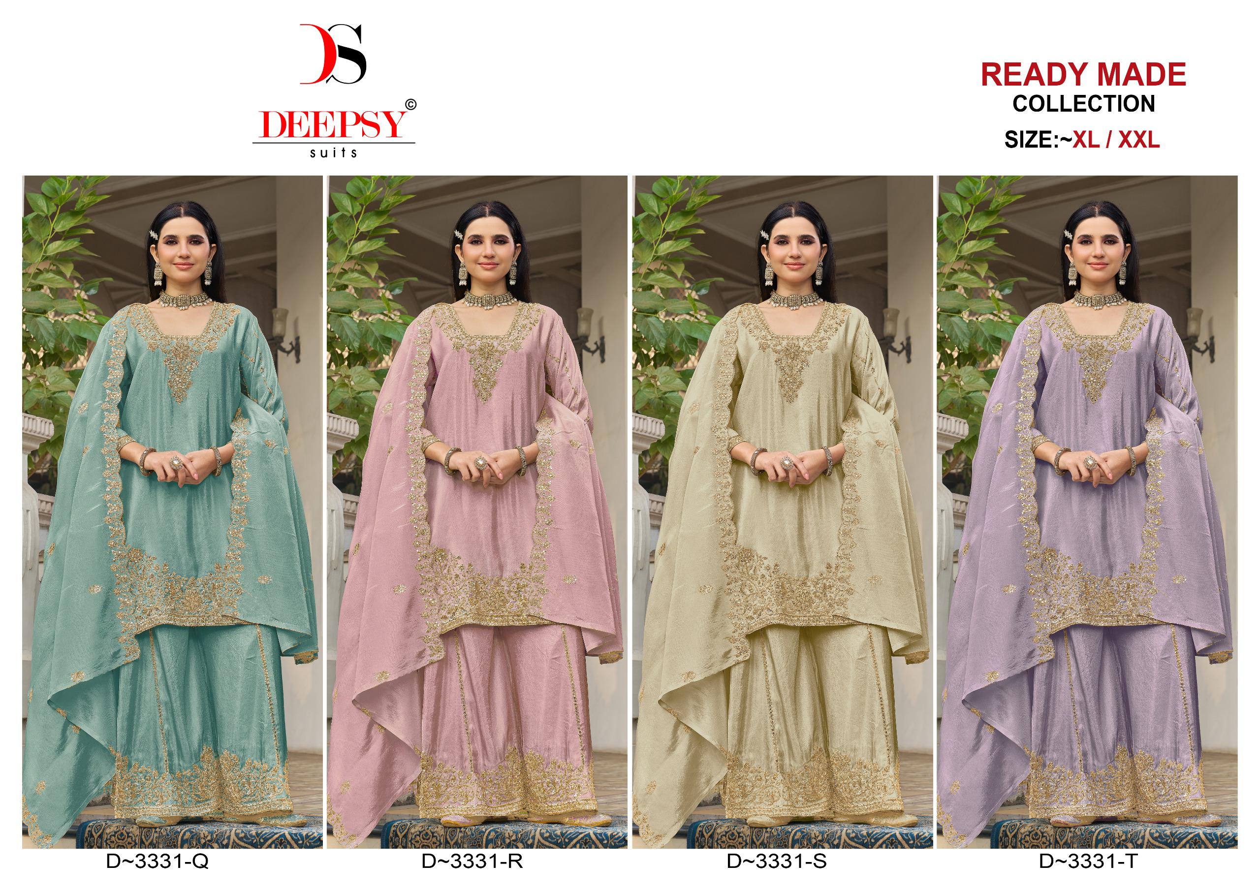 Deepsy D 3331 Q To T Readymade Beads Worke Salwar Suit — Wholesale Readymade Suit, Deepsy wholesale from Surat — view 2