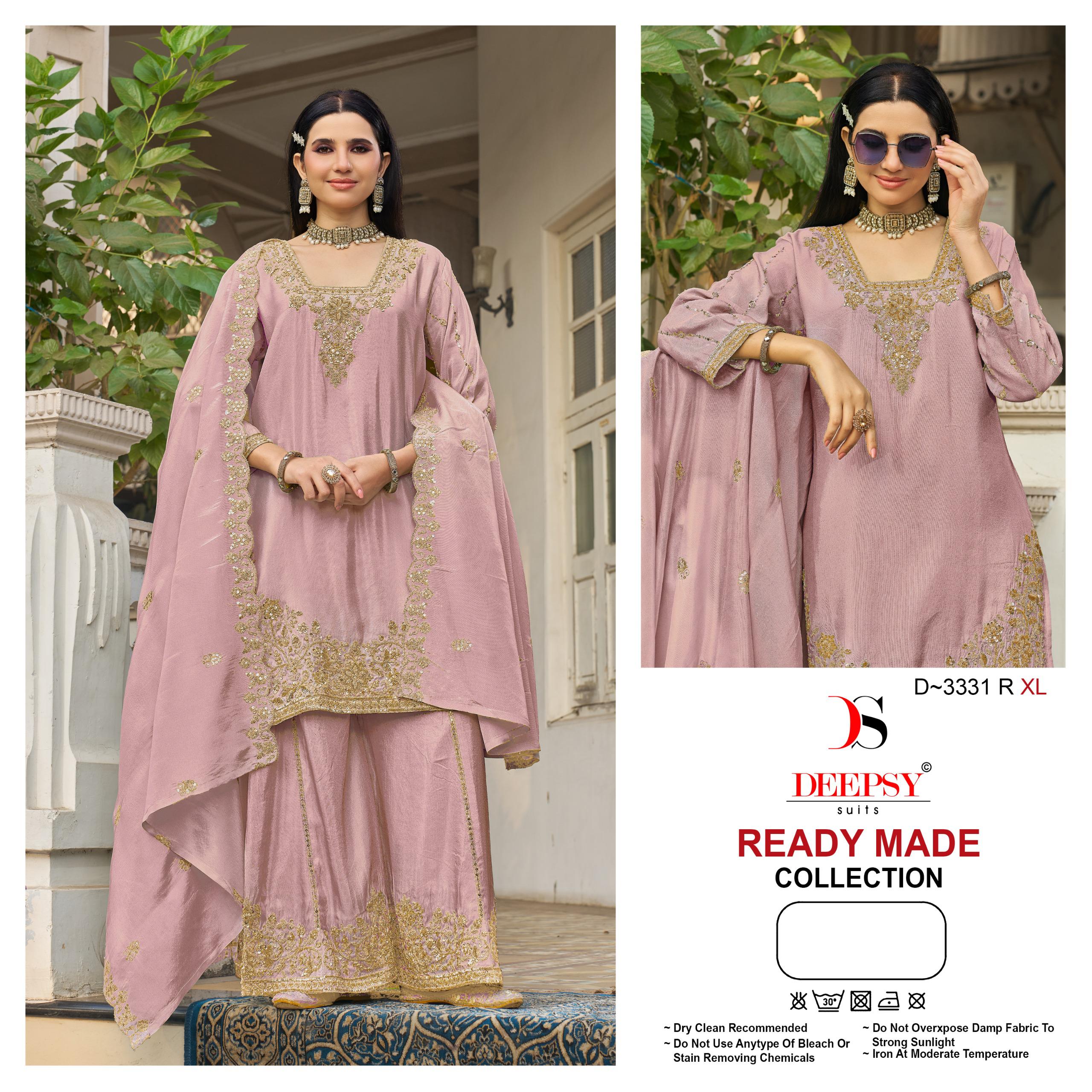 Deepsy D 3331 Q To T Readymade Beads Worke Salwar Suit
