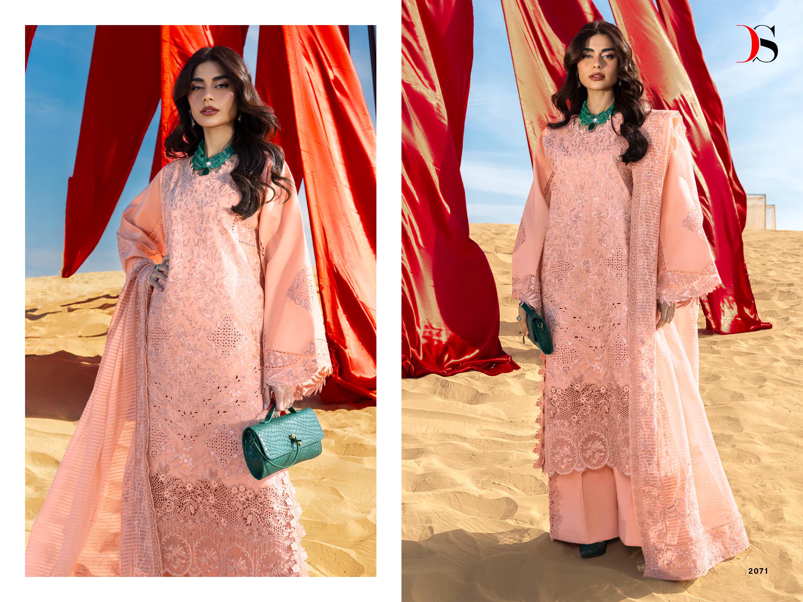 Deepsy Rang Rasiya Vol 6 Cotton Embroidered Salwar Suit — Wholesale Salwar Suits, Deepsy wholesale from Surat — view 7
