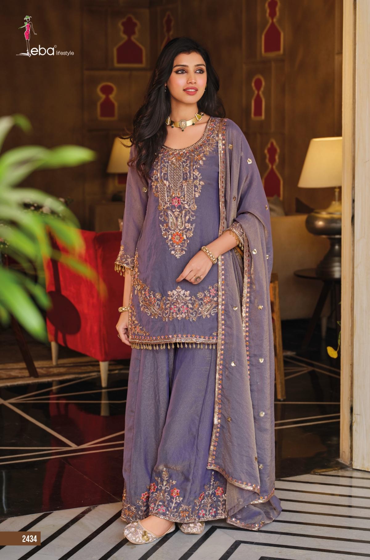 Eba Sofiya Nc Moss Beads Worked Salwar Kameez Collection