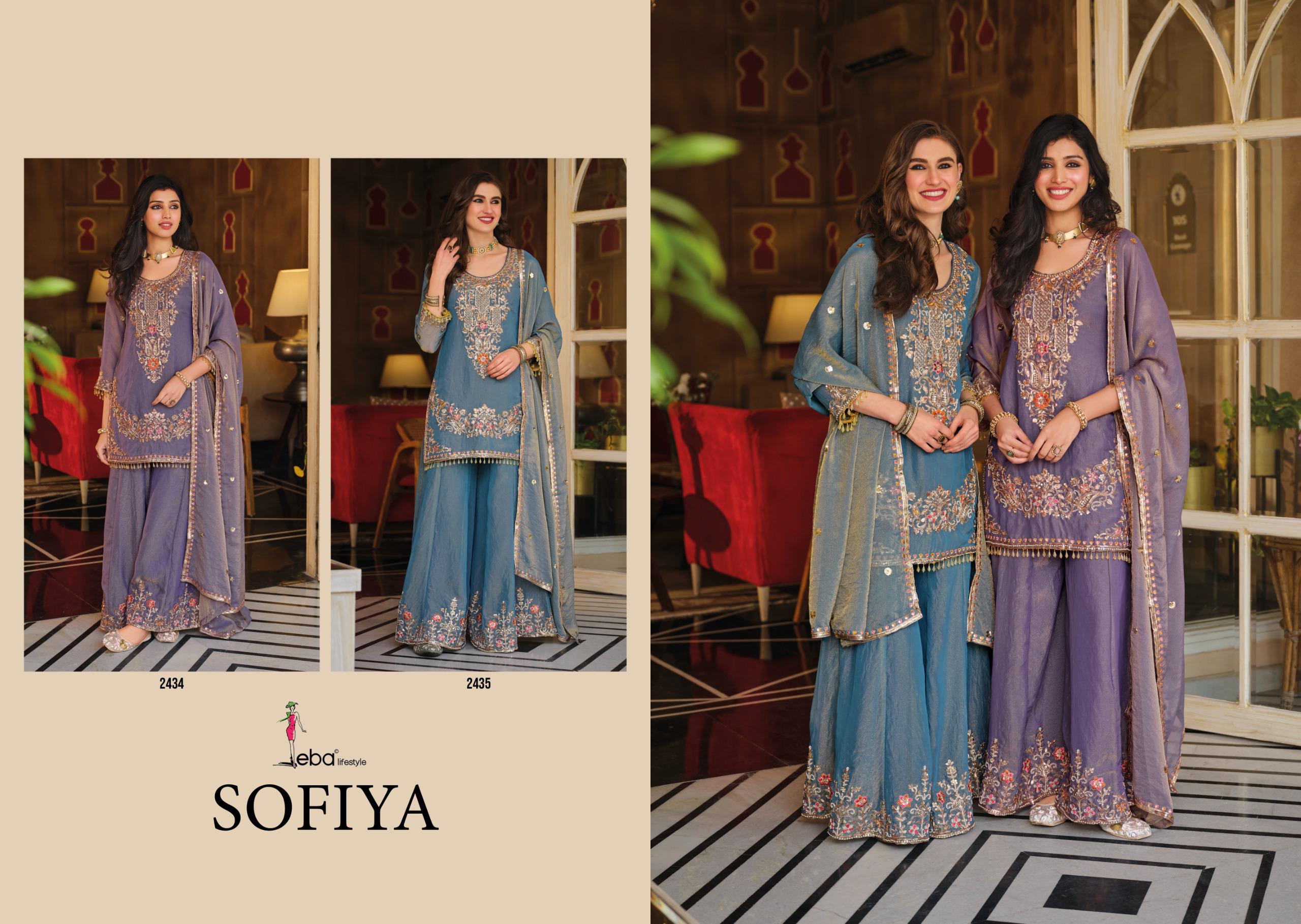 Eba Sofiya Nc Moss Beads Worked Salwar Kameez Collection — Wholesale Designer Salwar Suits, Eba Lifestyle wholesale from Surat — view 2