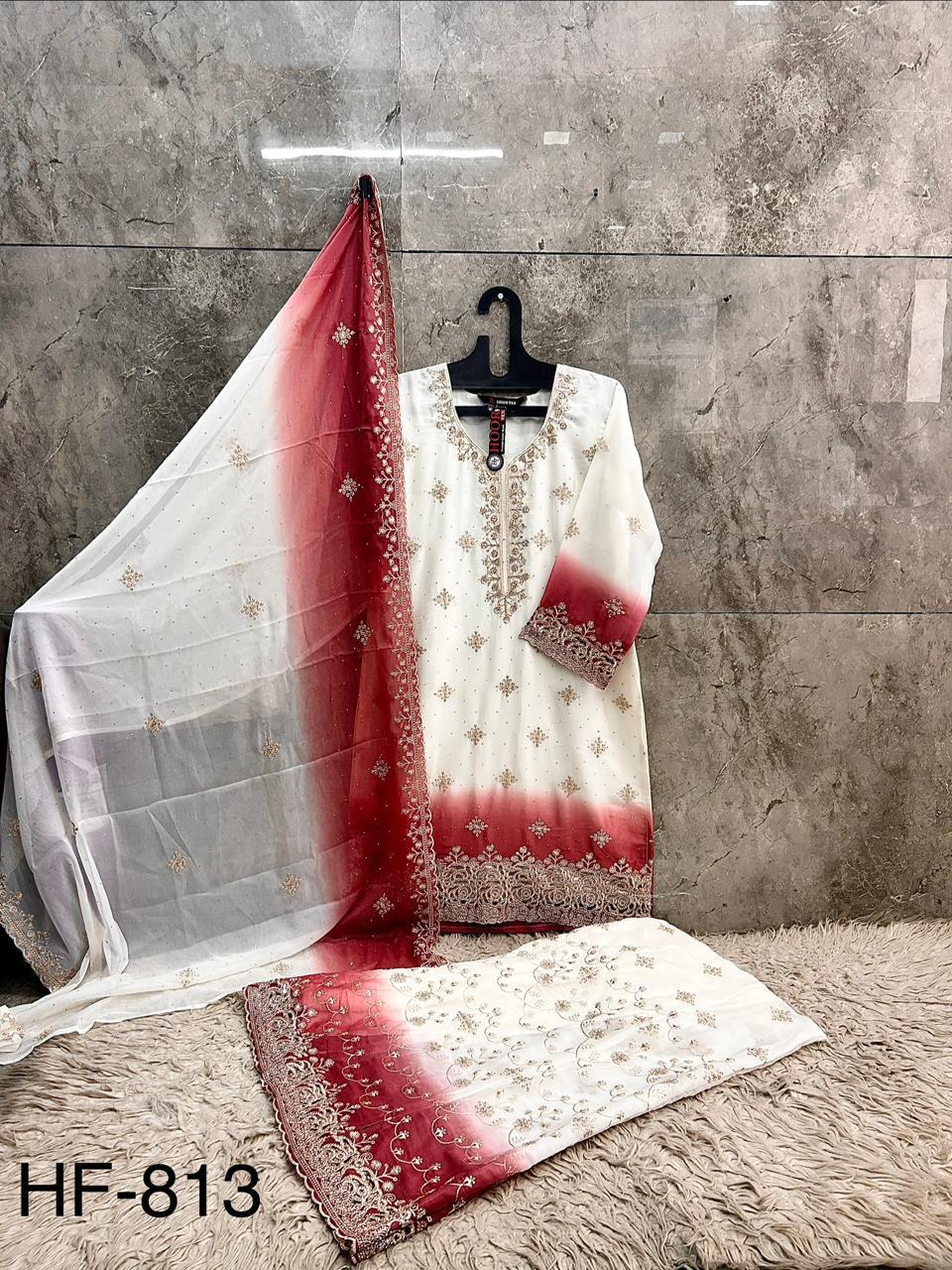 Hoor Tex 813 A To D Simar Padding Shaded Pakistani Salwar Kameez Set — Designer Readymade Suits, hoor Tex wholesale from Surat — view 2