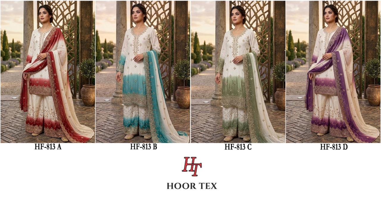 Hoor Tex 813 A To D Simar Padding Shaded Pakistani Salwar Kameez Set — Designer Readymade Suits, hoor Tex wholesale from Surat — view 4