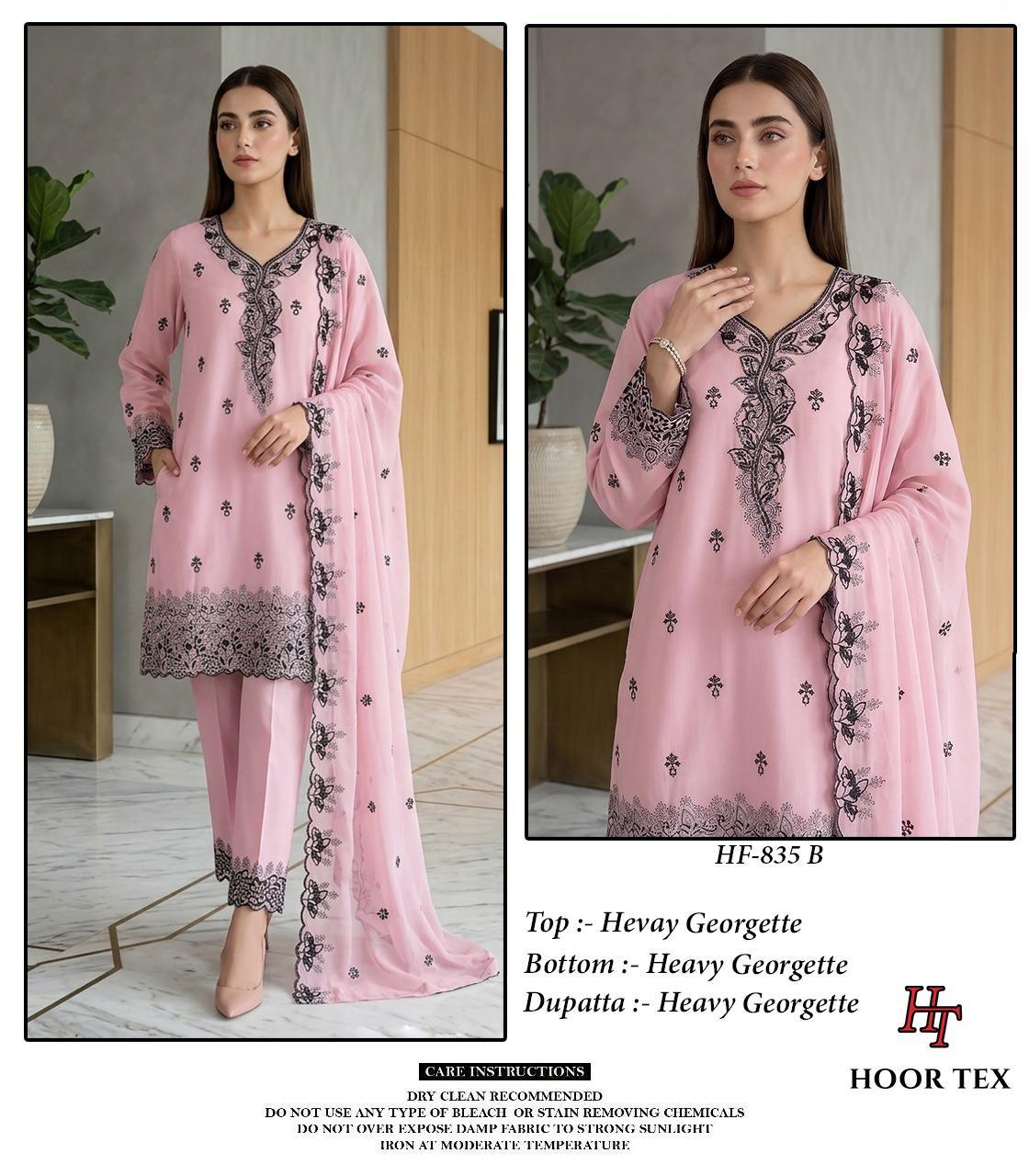 Hoor Tex 835 A To D Georgette Embroidered Salwar Kameez — Designer Readymade Suits, MPA wholesale from Surat — view 2