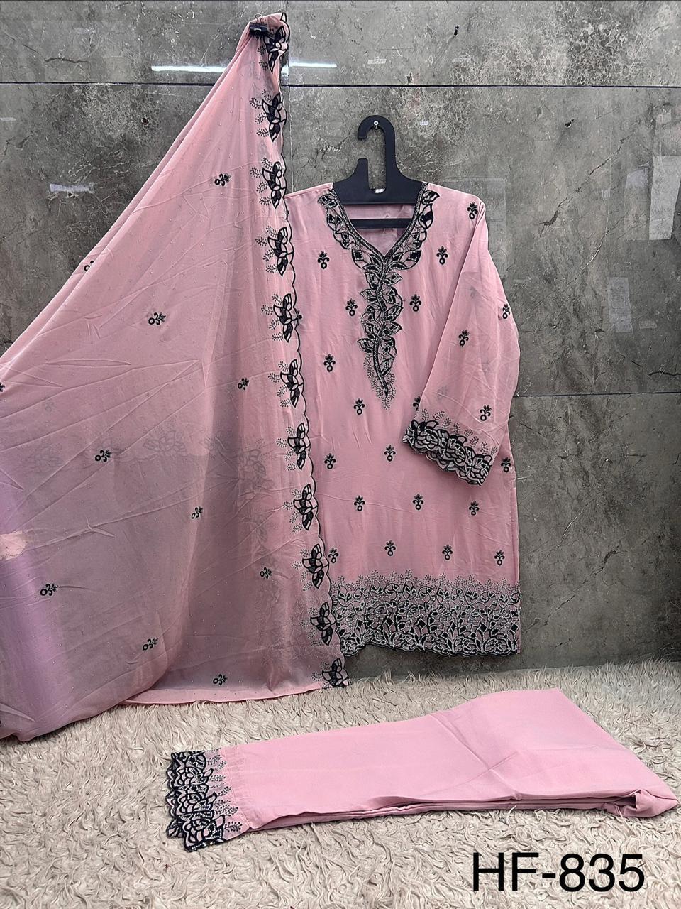 Hoor Tex 835 A To D Georgette Embroidered Salwar Kameez — Designer Readymade Suits, MPA wholesale from Surat — view 7