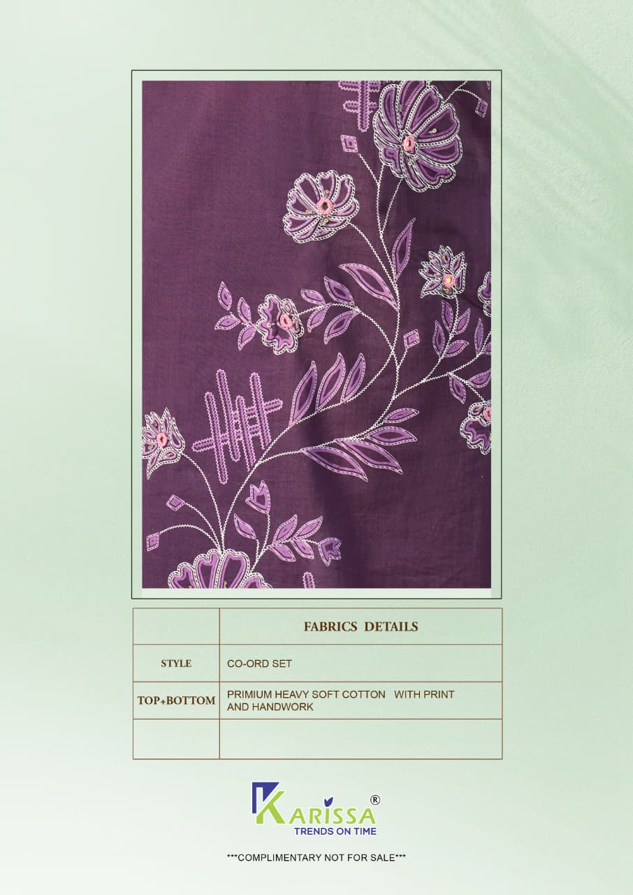 Karissa Amrita Bombay Cotton Handworked Kurti With Bottom Set — Rayon Kurti, Karissa wholesale from Surat — view 6