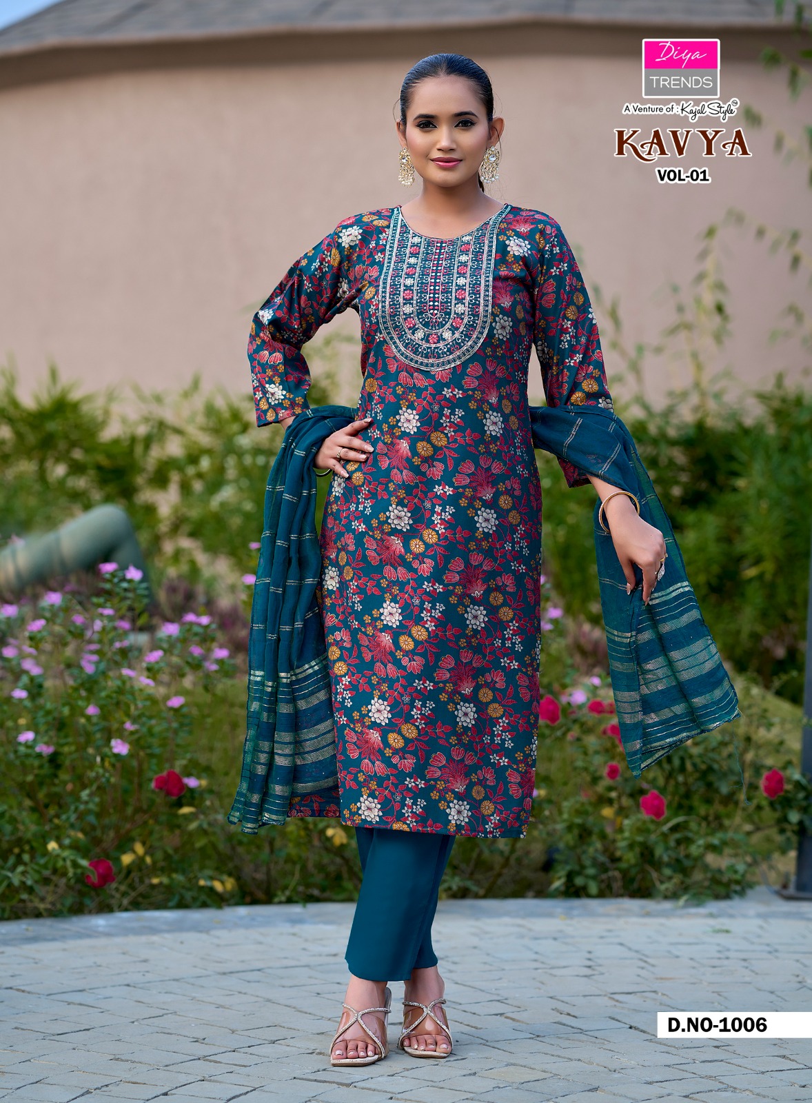 Kavya Vol 1 By Diya Trends Printed Readymade Salwar Suit