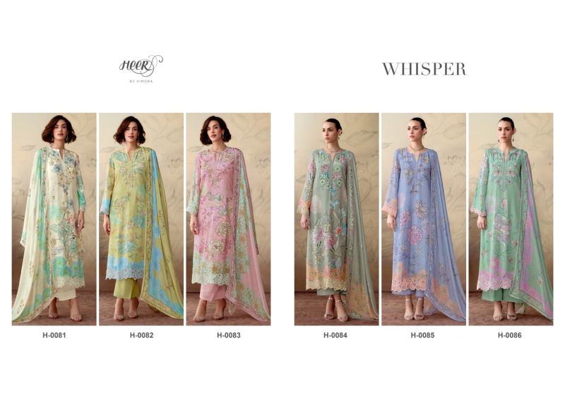 Kimora Heer Whisper Vol 252 Muslin Digital Printed Salwar Suit — Wholesale Salwar Suits, Kimora wholesale from Surat — view 6