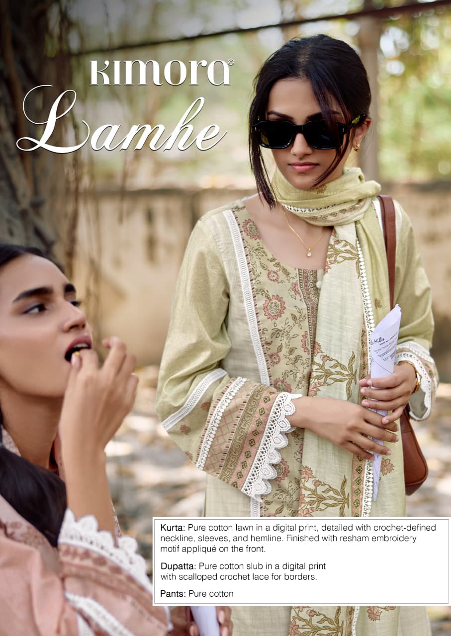Kimora Lamhe Vol 84 Lawn Cotton Digital Printed Salwar Suit
