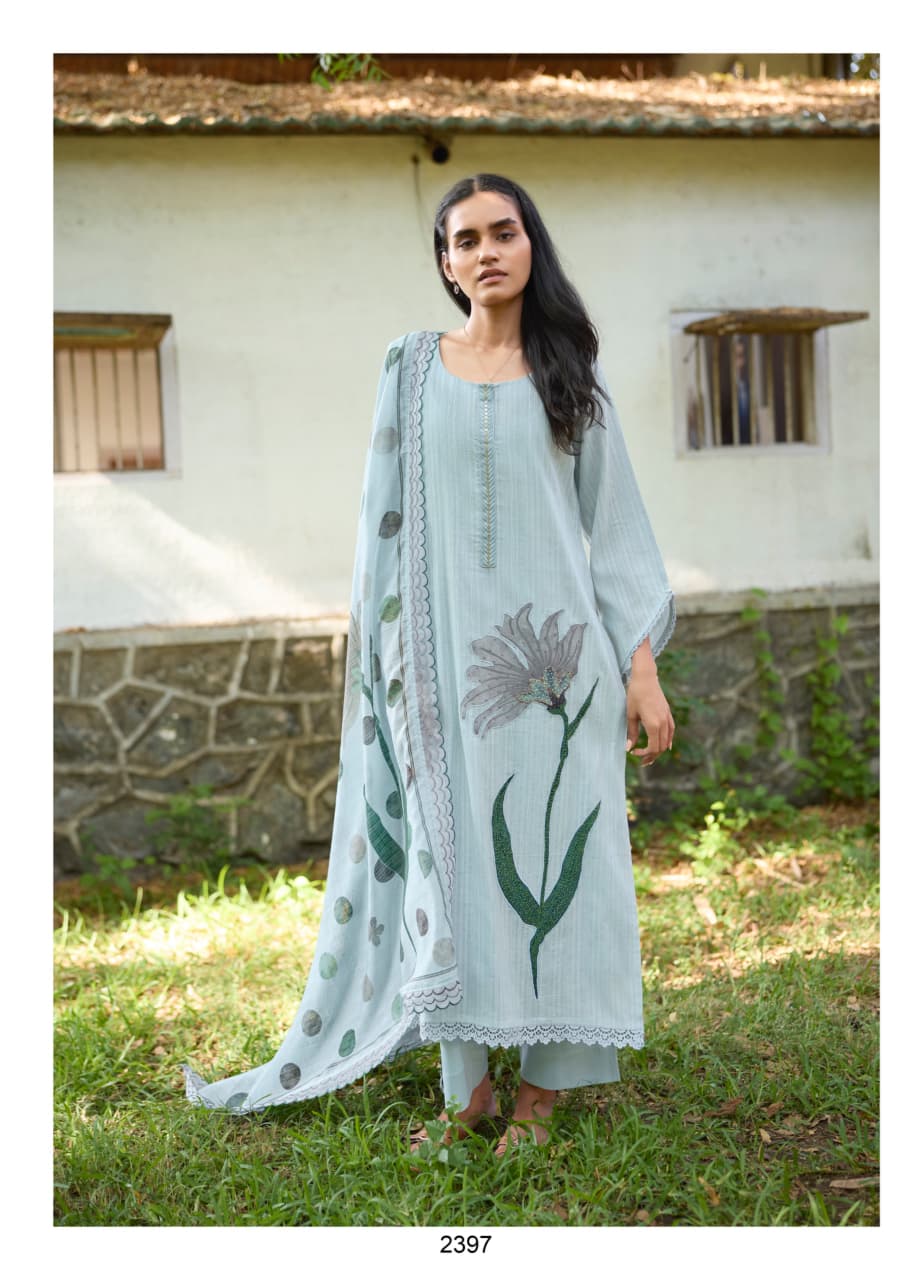 Kimora Safar Vol 88 Cotton Handworked Salwar Suit — Wholesale Pakistani Suits, Kimora wholesale from Surat — view 3