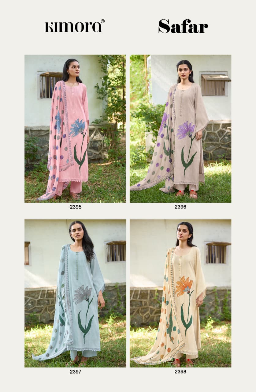Kimora Safar Vol 88 Cotton Handworked Salwar Suit — Wholesale Pakistani Suits, Kimora wholesale from Surat — view 2