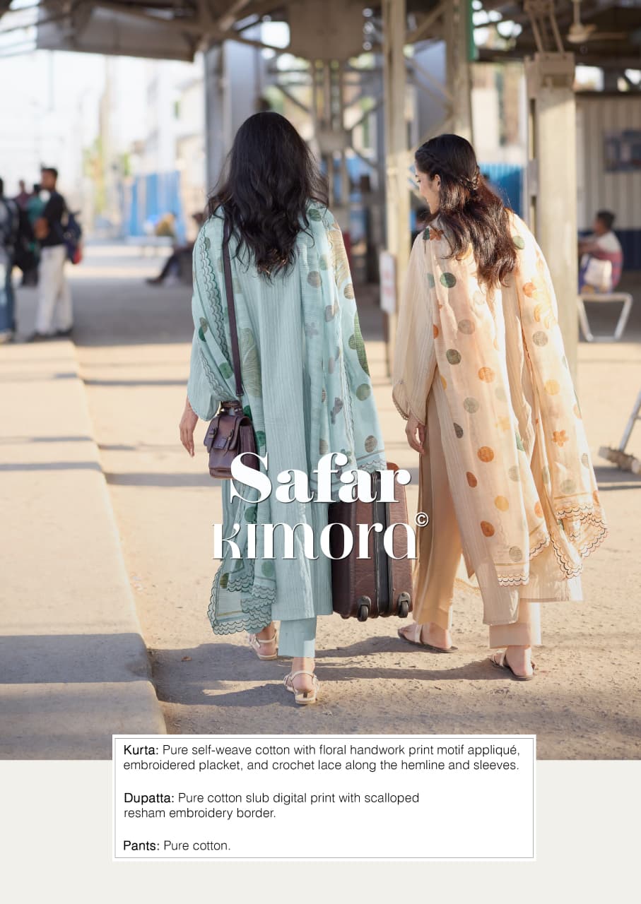 Kimora Safar Vol 88 Cotton Handworked Salwar Suit — Wholesale Pakistani Suits, Kimora wholesale from Surat — view 6