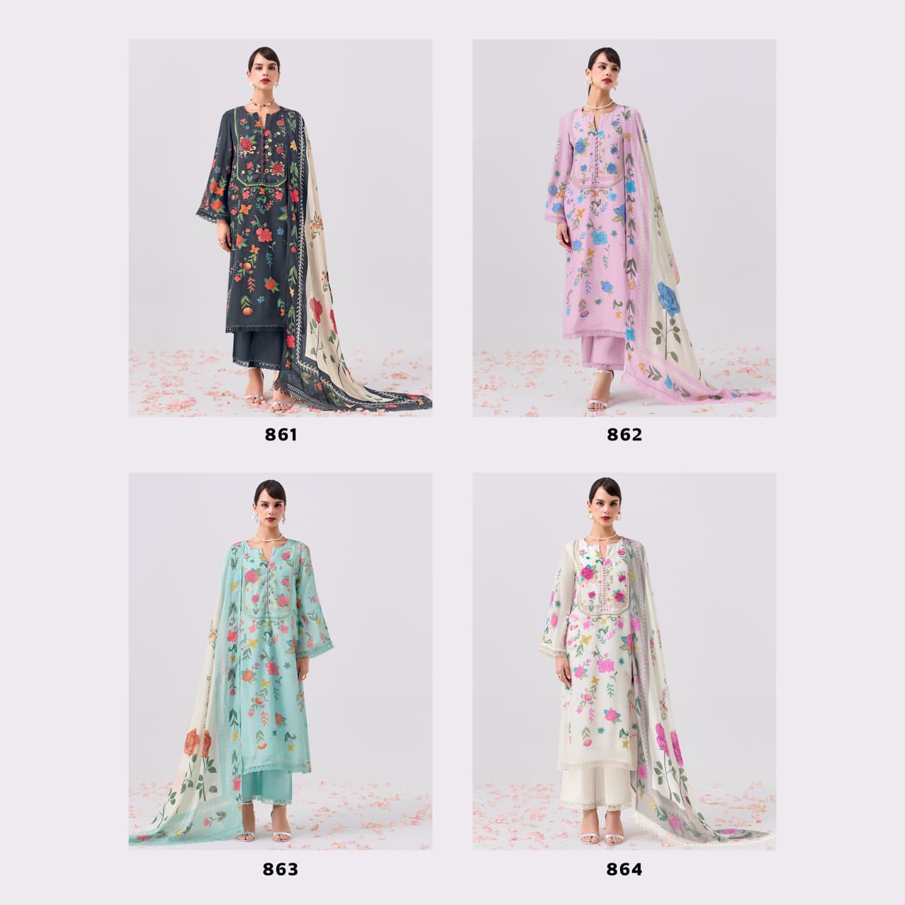 Kimora Sohni Valley Vol 79 Cotton Lawn Digital Printed Salwar Suit — Wholesale Pakistani Suits, Kimora wholesale from Surat — view 4