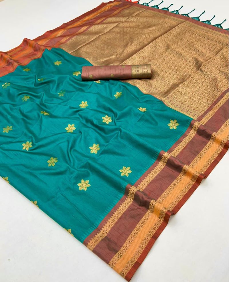 Kontessa Onam Silk Handloom Weaving Saree Catalog — Wholesale Sarees, Vardan Ethnic wholesale from Surat — view 6