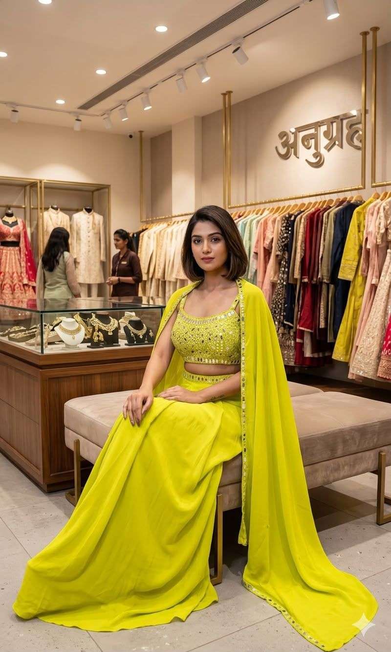 LG 2110 Crepe Fabric Designer Indo-Western Party Wear Dress — Wholesale Designer Salwar Suits, Vardan Ethnic wholesale from Surat — view 6