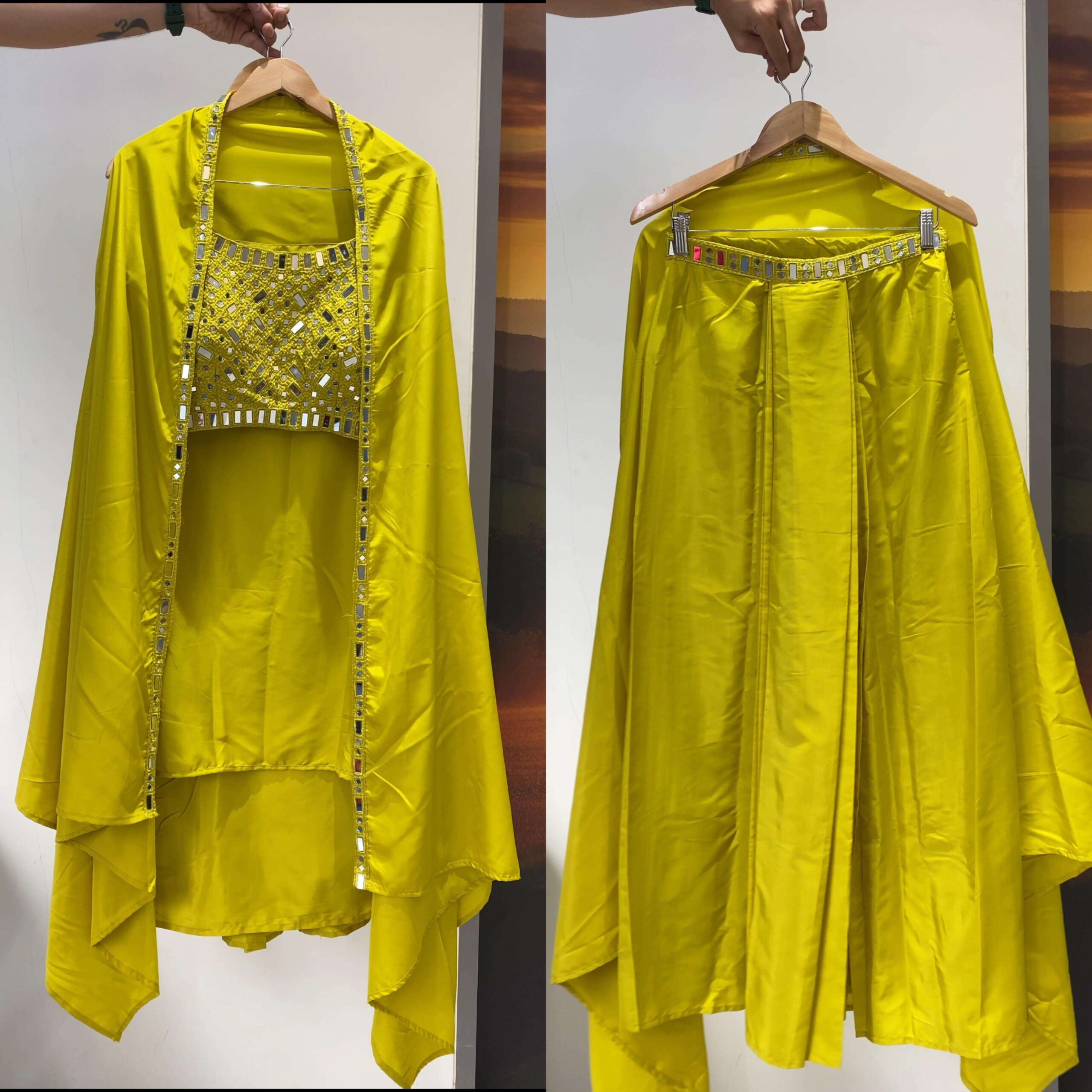 LG 2110 Crepe Fabric Designer Indo-Western Party Wear Dress — Wholesale Designer Salwar Suits, Vardan Ethnic wholesale from Surat — view 3