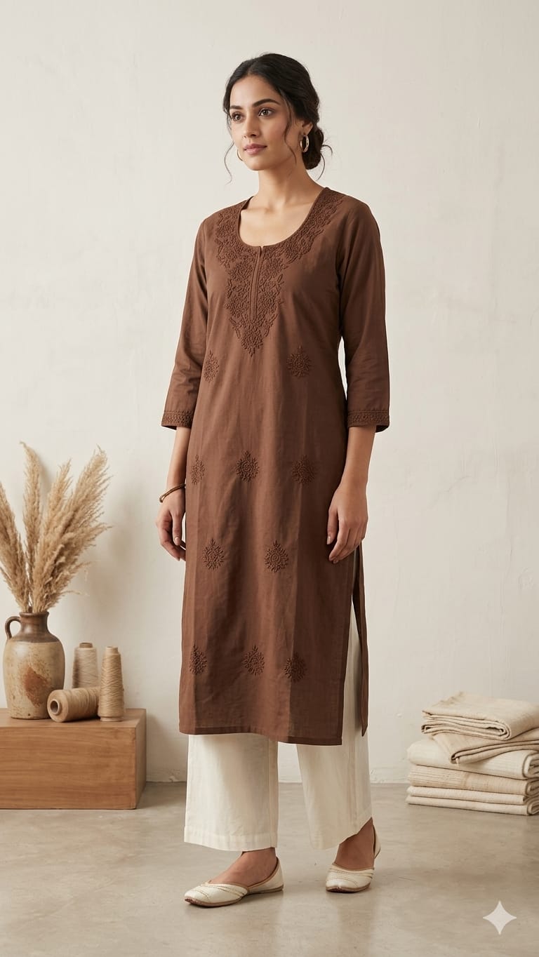 Naisha K 1009 Vol 2 Cotton Embroidered Kurti Set — Wholesale Kurtis, MPA wholesale from Surat — view 3