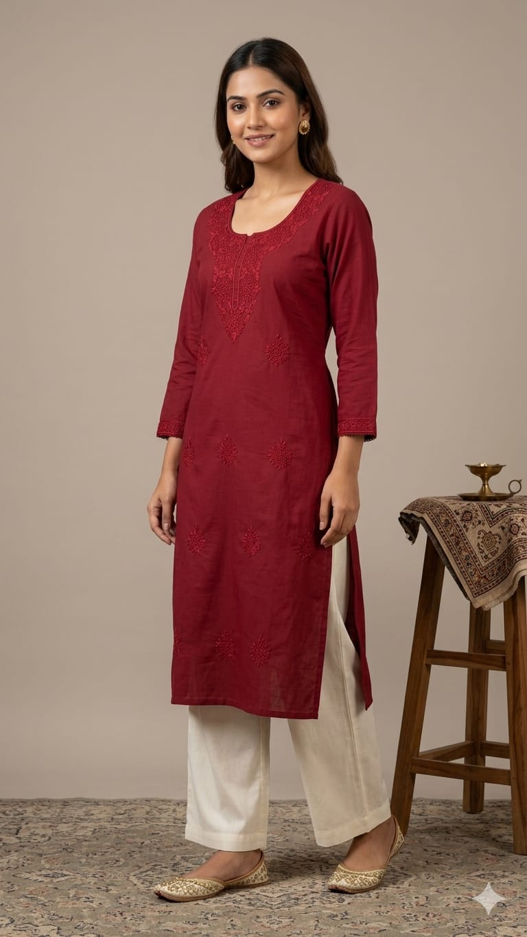 Naisha K 1009 Vol 2 Cotton Embroidered Kurti Set — Wholesale Kurtis, MPA wholesale from Surat — view 6