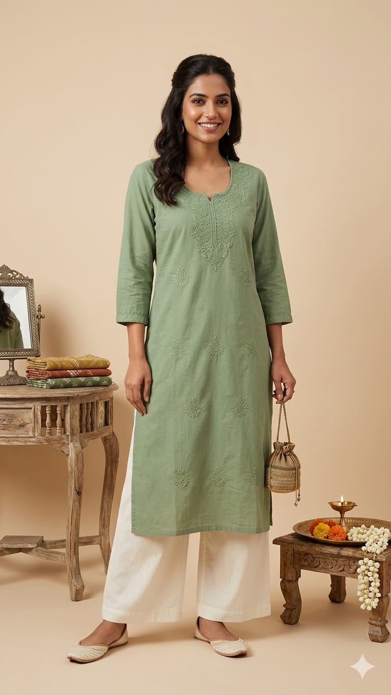 Naisha K 1009 Vol 2 Cotton Embroidered Kurti Set — Wholesale Kurtis, MPA wholesale from Surat — view 5