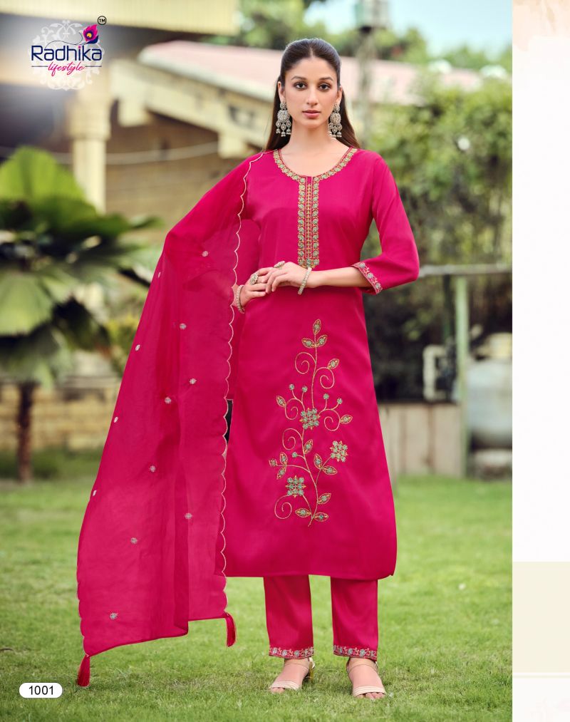 Radhika Ruby Vol 1 Roman Embroidered Salwar Suit