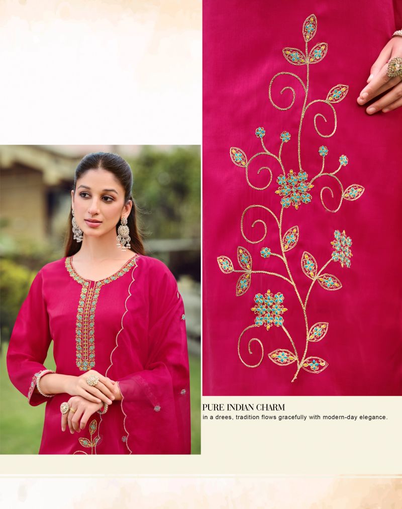 Radhika Ruby Vol 1 Roman Embroidered Salwar Suit — Wholesale Readymade Suit, MPA wholesale from Surat — view 7