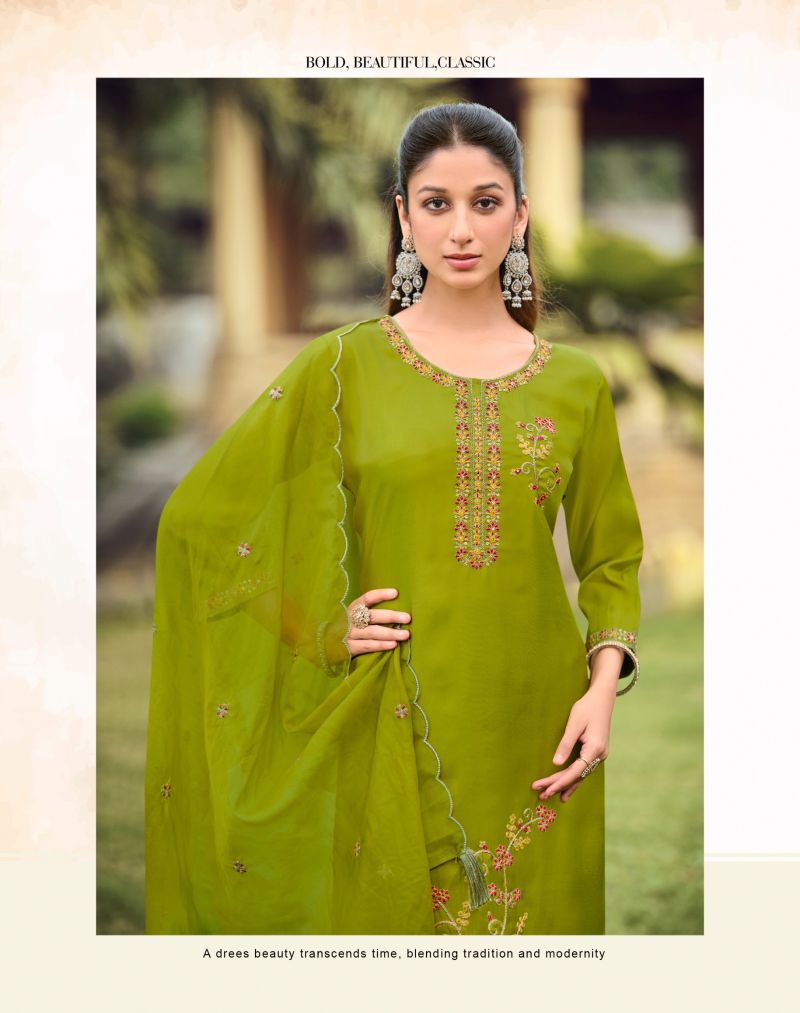 Radhika Ruby Vol 1 Roman Embroidered Salwar Suit — Wholesale Readymade Suit, MPA wholesale from Surat — view 3